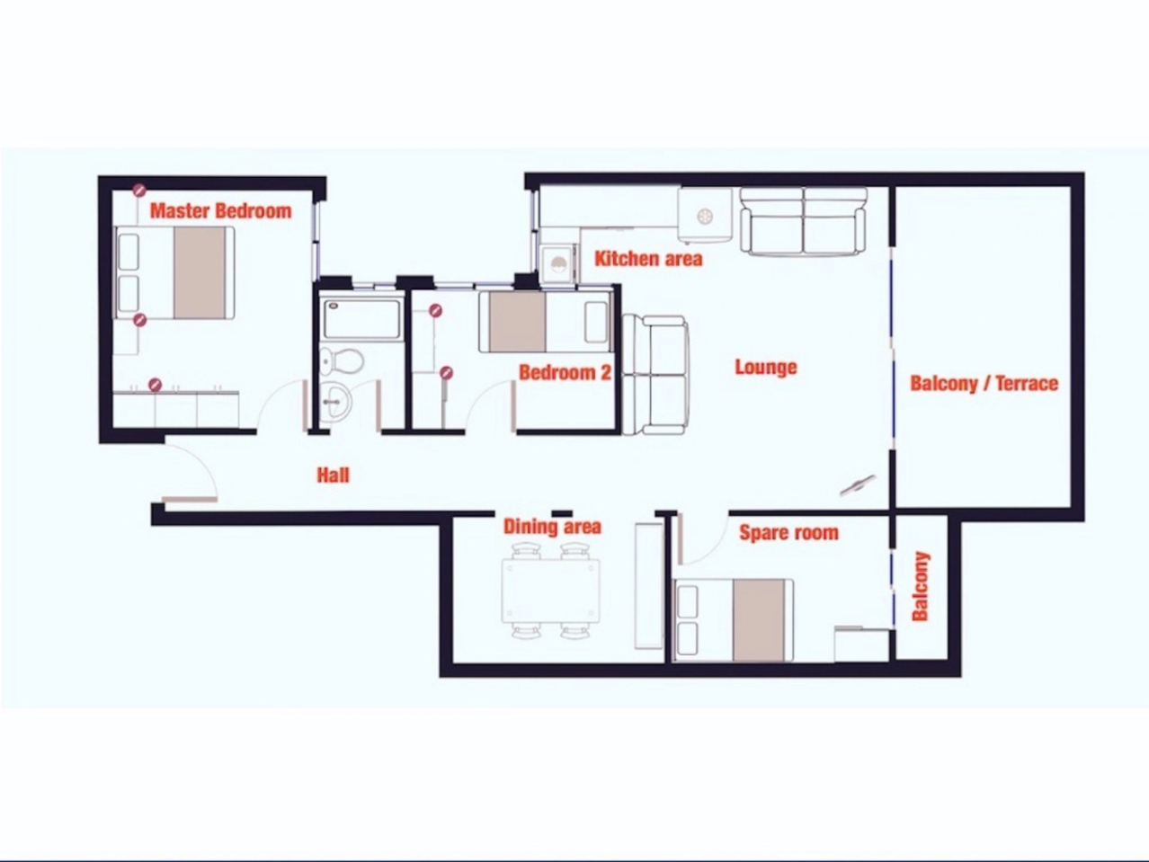Floor Plan of Apt